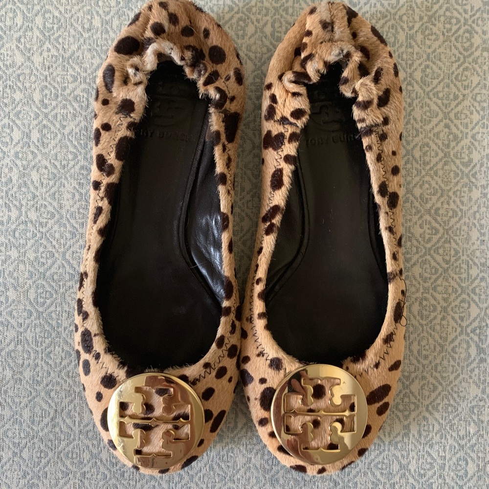 Tory Burch leopard ballet flats